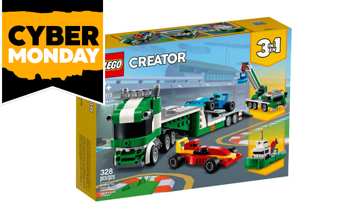 9 לגו קריאייטור LEGO CREATOR: משאית מובילה מכוניות 31113