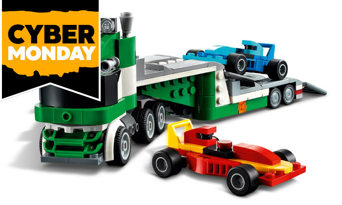 6 לגו קריאייטור LEGO CREATOR: משאית מובילה מכוניות 31113