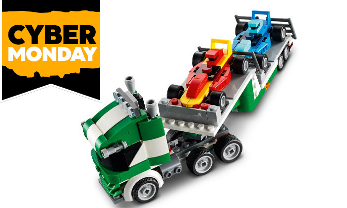 7 לגו קריאייטור LEGO CREATOR: משאית מובילה מכוניות 31113