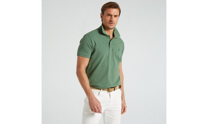 5 חולצת פולו 100% כותנה לגברים NAUTICA - צבעים לבחירה