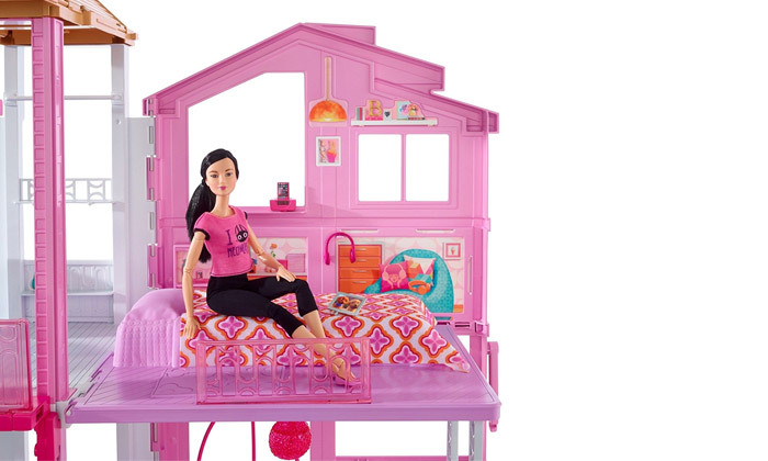 5 בית ברביות Barbie בעל 3 קומות ומעלית