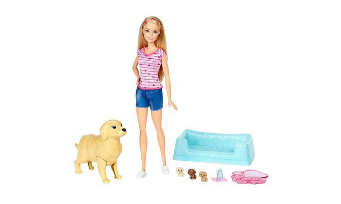 4 ברבי מאלפת כלבים Barbie