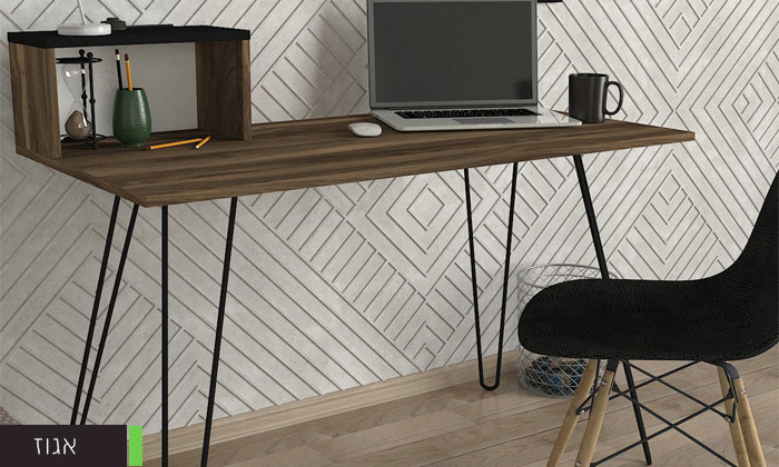 5 שולחן כתיבה עם רגלי סיכה דגם עומר - צבעים לבחירה