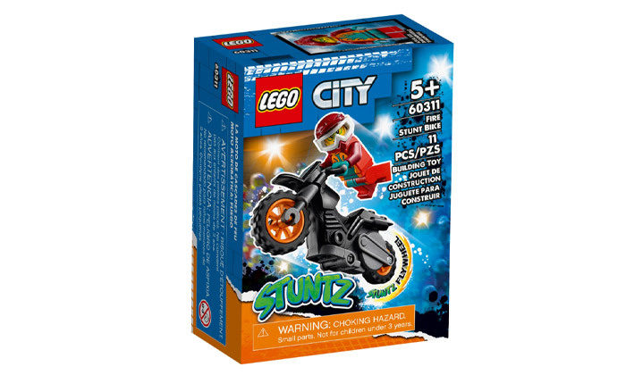 לגו LEGO CITY: אופנוע פעלולי אש 60311