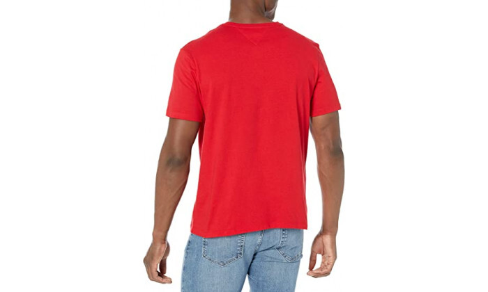 3 חולצת טי שירט לגברים טומי הילפיגר TOMMY HILFIGER בצבע אדום