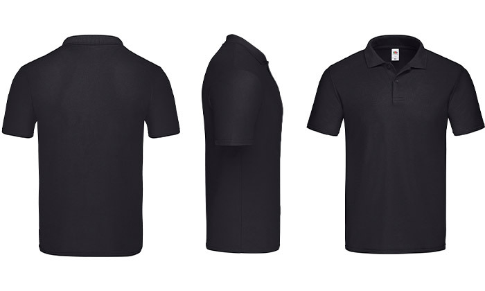 5 זוג חולצות פולו לגברים FRUIT OF THE LOOM - צבע לבחירה