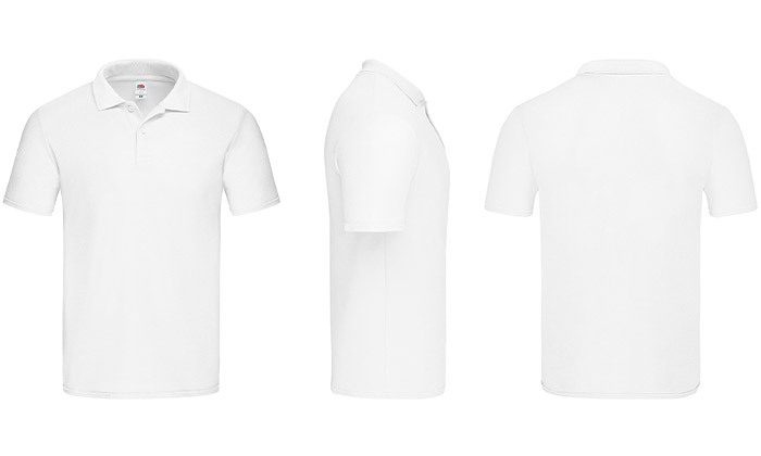6 זוג חולצות פולו לגברים FRUIT OF THE LOOM - צבע לבחירה