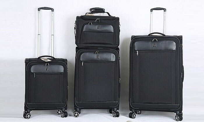6 סט 3 מזוודות בד PRO-DLX SWISS‏ ותיק מתלבש תואם