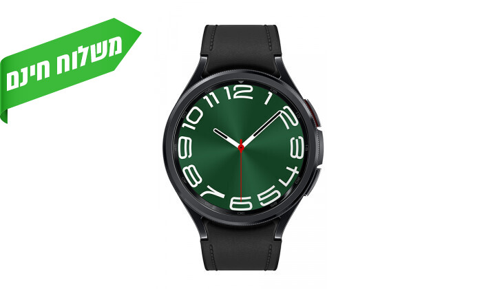 3 שעון חכם Samsung Watch6 Classic BT 47 שחור - יבואן רשמי