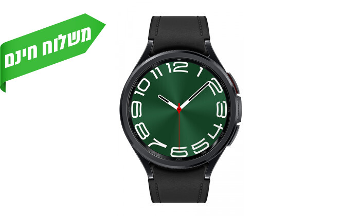 4 שעון חכם Samsung Watch6 Classic BT 43 שחור -יבואן רשמי