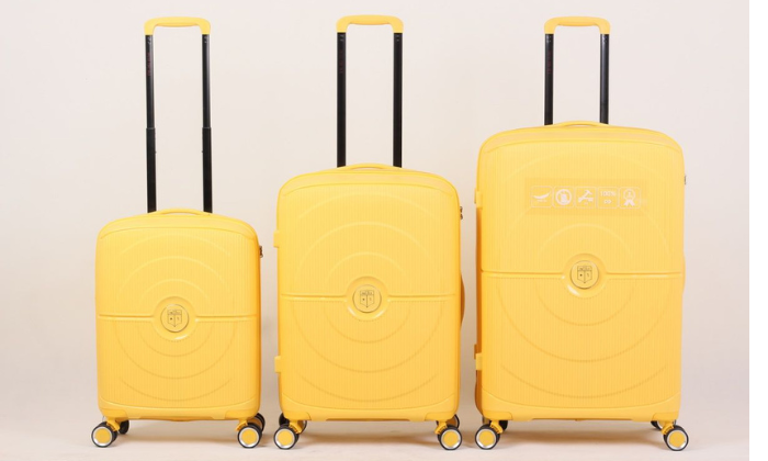 3 סט 3 מזוודות קשיחות 20, 25 ו-28 אינץ' SWISS BAG‏ דגם 100%PP - צבעים לבחירה
