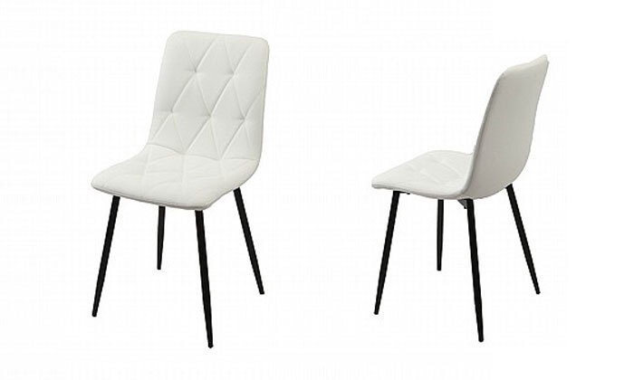 7 סט 4 כיסאות לפינת אוכל Twins Design, דגם KUALA - צבעים לבחירה