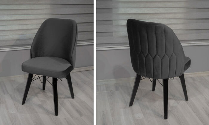 6 כיסא / סט כיסאות לפינת אוכל LEONARDO, דגם גלבוע - צבעים לבחירה
