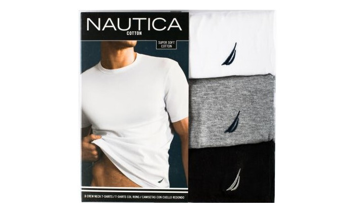 4 מארז 3 חולצות טי שירט לגברים Nautica - דגמים לבחירה