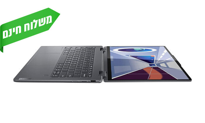 5 מחשב נייד מעודפים Lenovo Yoga דגם 82QE001NUS עם מסך מגע "14, זיכרון 16GB ומעבד i7