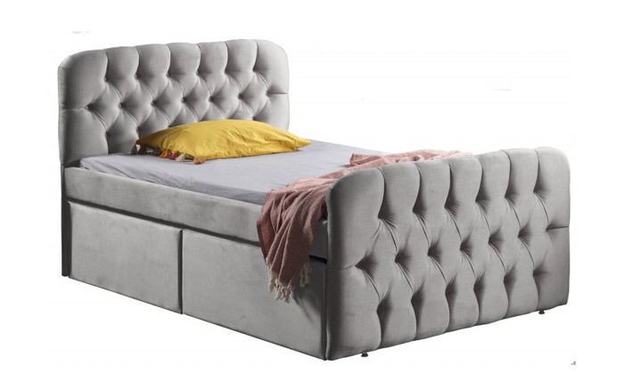 4 רהיטי סוכריה: מיטה וחצי דגם קפיטונז' עם מיטת חבר ומזרנים - צבעים לבחירה
