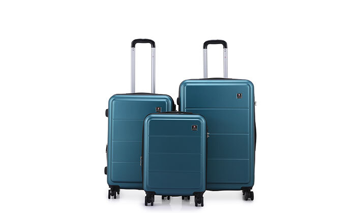 3 סט 3 מזוודות קשיחות "20, "25 ו-"29 SWISS MILANO - צבעים לבחירה