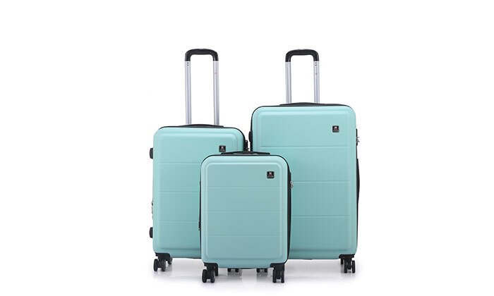 4 סט 3 מזוודות קשיחות "20, "25 ו-"29 SWISS MILANO - צבעים לבחירה