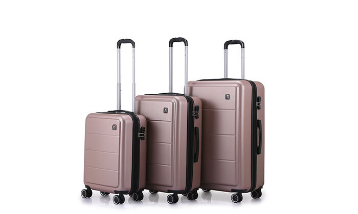 7 סט 3 מזוודות קשיחות "20, "25 ו-"29 SWISS MILANO - צבעים לבחירה