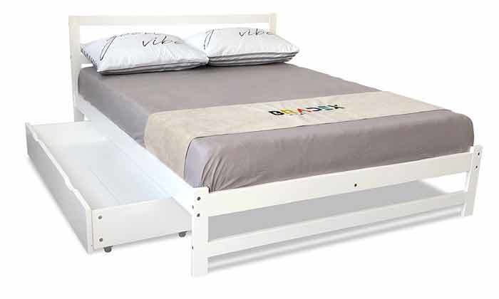 3 מיטה זוגית עם ארגז מצעים BRADEX דגם MIRA - אופציה למזרן