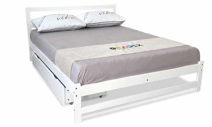 6 מיטה זוגית עם ארגז מצעים BRADEX דגם MIRA - אופציה למזרן
