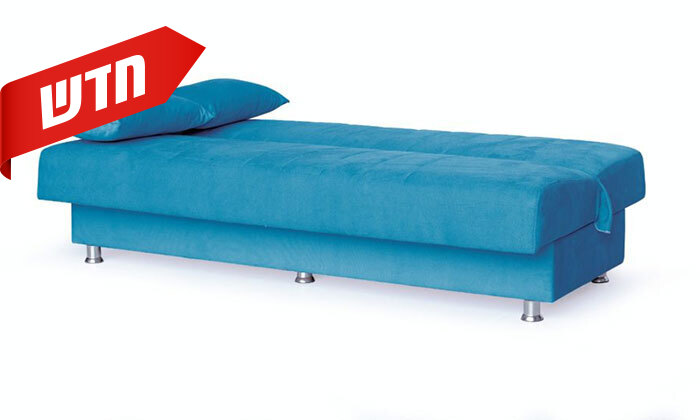 4 ספה נפתחת למיטה עם ארגז מצעים GAROX דגם אקו - צבע לבחירה