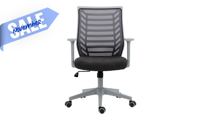 6 ד"ר גב: כיסא משרדי דגם COLUMBIA - צבעים לבחירה