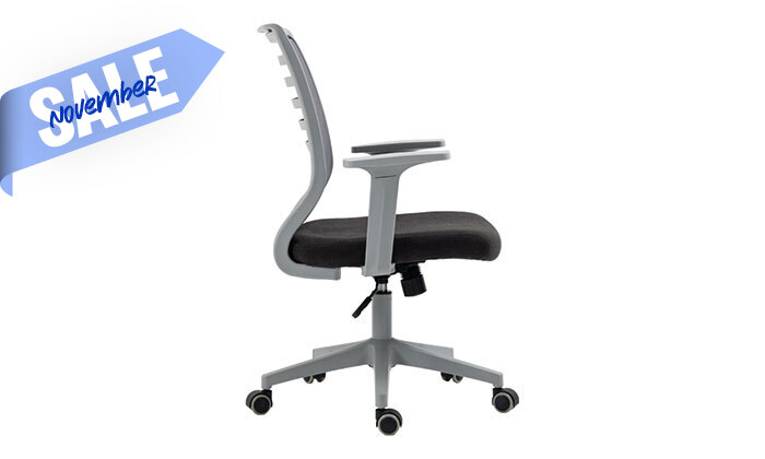 7 ד"ר גב: כיסא משרדי דגם COLUMBIA - צבעים לבחירה