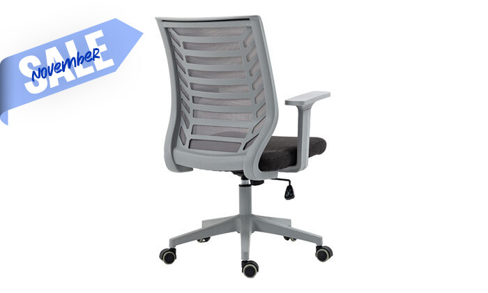 8 ד"ר גב: כיסא משרדי דגם COLUMBIA - צבעים לבחירה