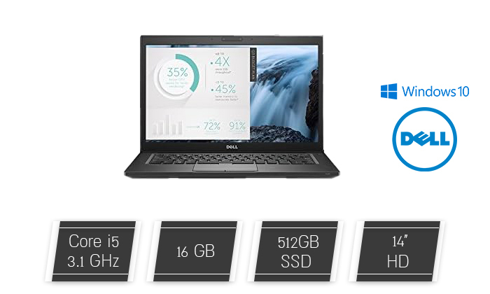 5 מחשב נייד מחודש DELL דגם Latitude 7440 עם מסך "14, זיכרון 16GB ומעבד i5