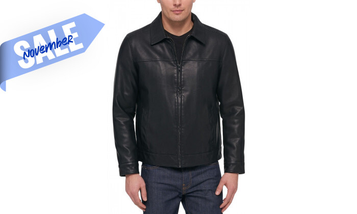 5 ג'קט לגבר TOMMY HILFIGER מסדרת Faux Leather Jacket - שחור