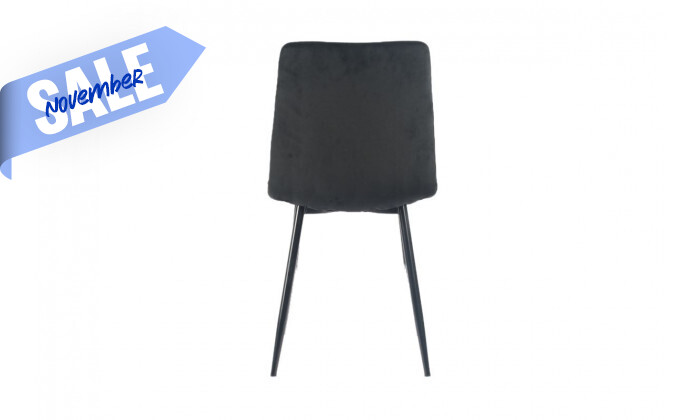 4 סט 4 כיסאות לפינת אוכל דגם MILANO - צבע שחור