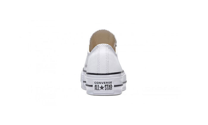 4 נעלי סניקרס Converse לנשים בדגם Chuck Taylor Lift Ox platform -לבן