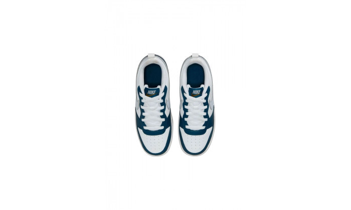 4 נעלי סניקרס Nike לנשים ונוער דגם Court Borough Low 2 - לבן/כחול