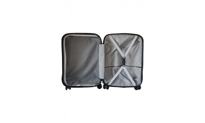 5 סט 3 מזוודות קשיחות 20, 24 ו-28 אינץ' GROUND - צבע שחור