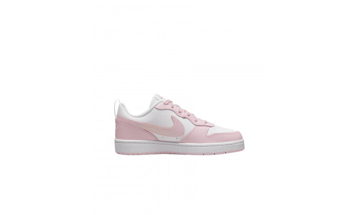 5 נעלי סניקרס Nike לנשים ונוער דגם Court Borough Low 2 SE - לבן/ורוד
