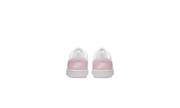 3 נעלי סניקרס Nike לנשים ונוער דגם Court Borough Low 2 SE - לבן/ורוד