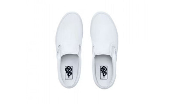 3 נעלי סניקרס Vans לנשים דגם Asher Slip-On - לבן