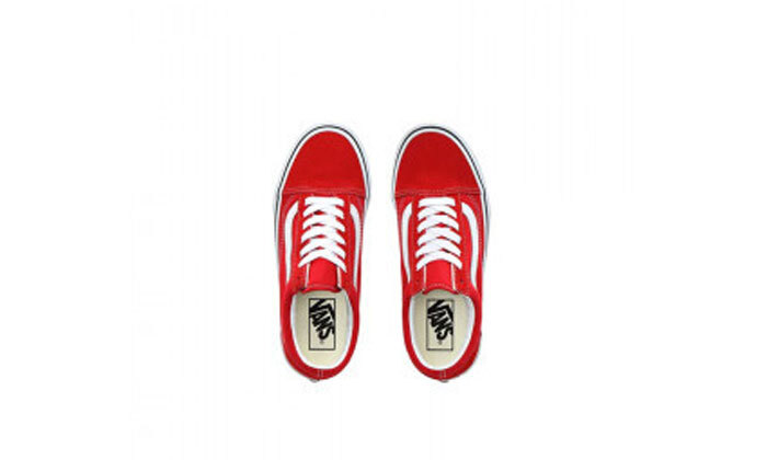 3 נעלי סניקרס Vans לנשים דגם Old Skool - אדום