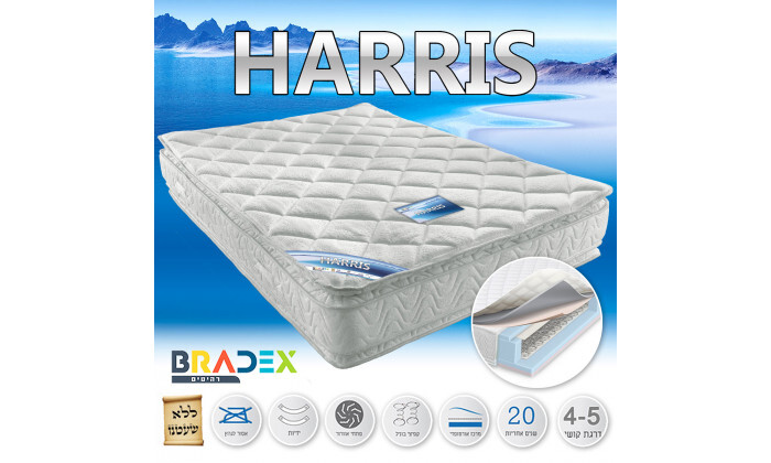 5 מיטה זוגית BRADEX דגם DION - אופציה למזרן