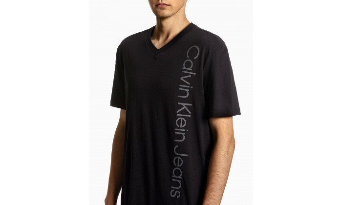 4 חולצת טי שירט לגברים קלווין קליין Calvin Klein - צבע שחור