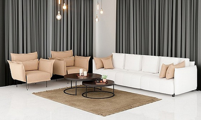 4 ספה תלת מושבית House Design דגם אודל - מידות וצבעים לבחירה