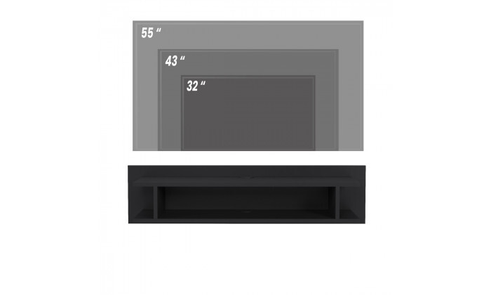 3 מזנון טלוויזיה צף 120 ס"מ BRADEX דגם LUCIO - צבע לבחירה