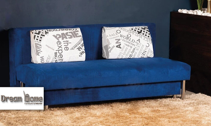 1 ספה נפתחת עם ארגז מצעים Dream Home דגם יניב - צבעים לבחירה
