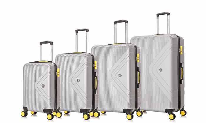 3 סט 4 מזוודות קשיחות SWISS דגם מונדיאליטו מיבואן רשמי - צבעים לבחירה