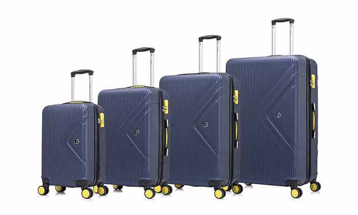 4 סט 4 מזוודות קשיחות SWISS דגם מונדיאליטו מיבואן רשמי - צבעים לבחירה