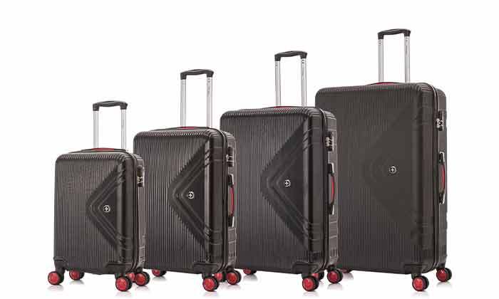 5 סט 4 מזוודות קשיחות SWISS דגם מונדיאליטו מיבואן רשמי - צבעים לבחירה