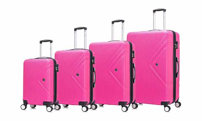 11 סט 4 מזוודות קשיחות SWISS דגם מונדיאליטו מיבואן רשמי - צבעים לבחירה