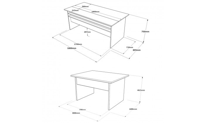 4 ראמוס עיצובים: סט שולחן מנהלים ושולחן קפה למשרד