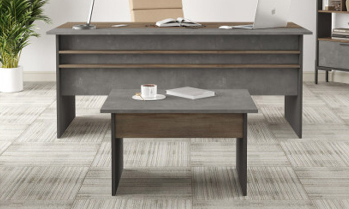 5 ראמוס עיצובים: סט שולחן מנהלים ושולחן קפה למשרד